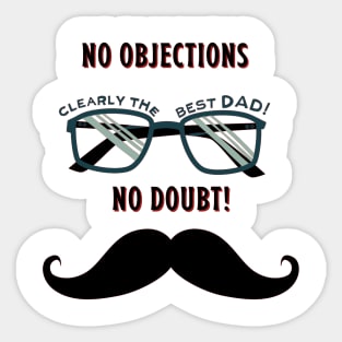 Best dad no doubt Sticker